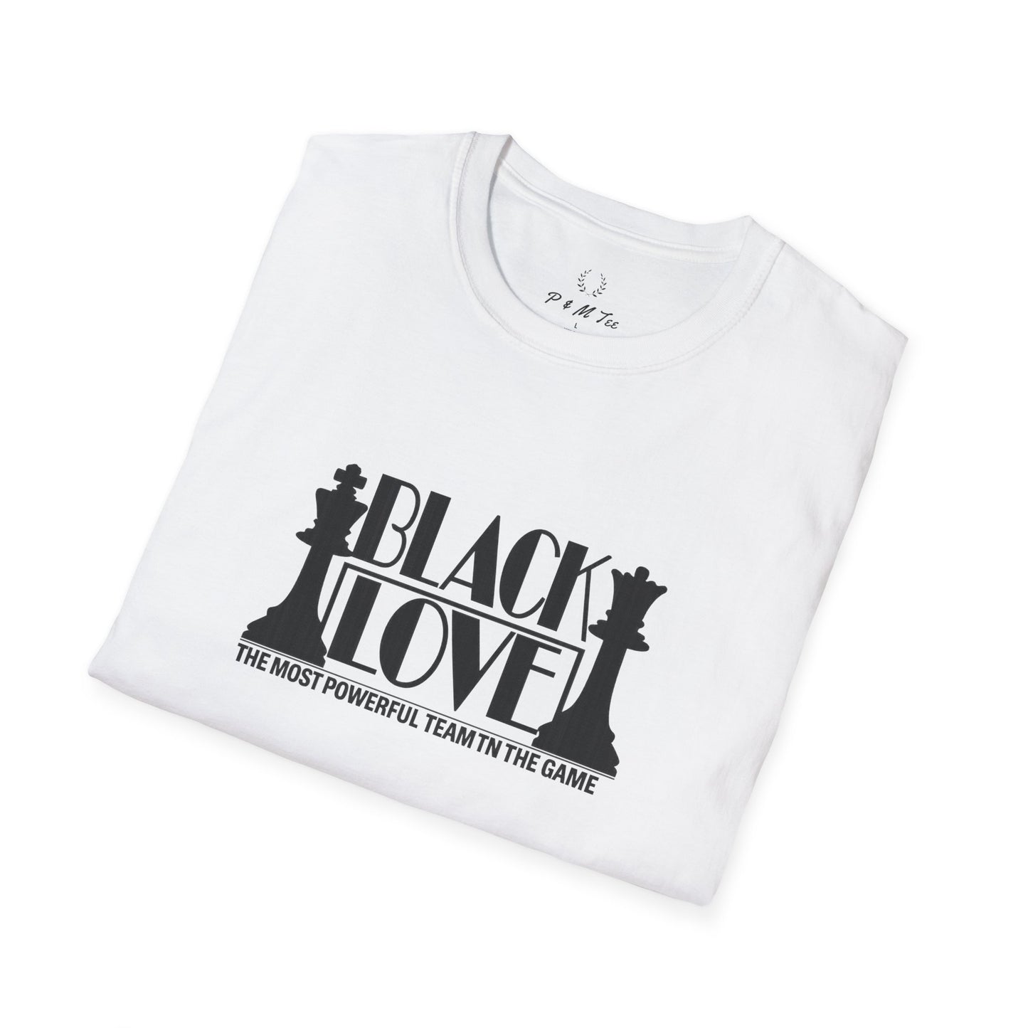 Black Love Chess Tee | "Black Love: A Most Powerful Team in the Game" Graphic T-Shirt