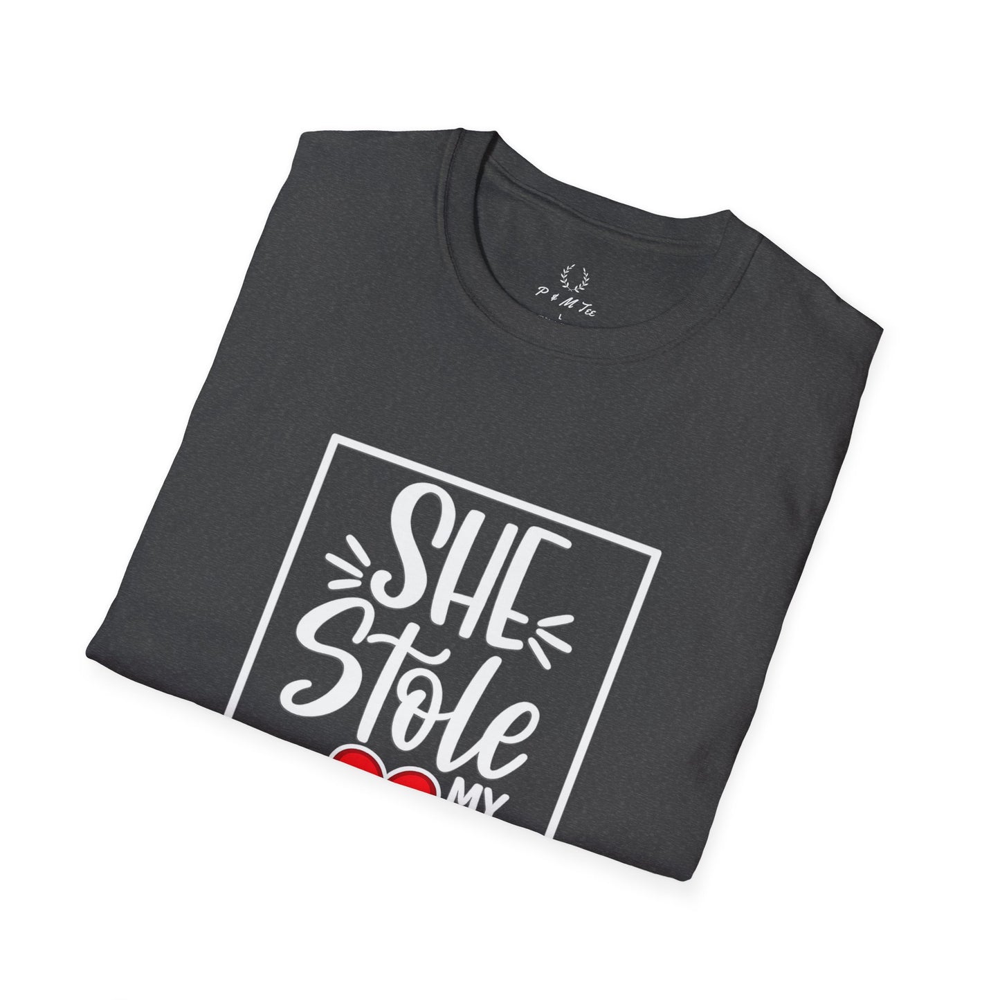 She Stole My Heart T-Shirt | Cute Couples Valentine Tee