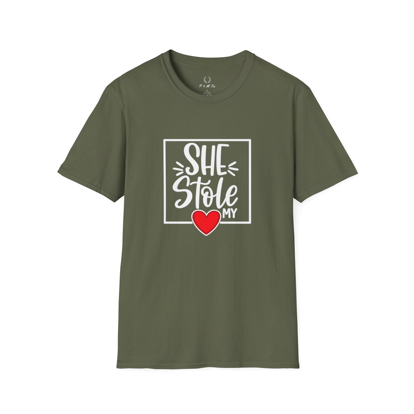 She Stole My Heart T-Shirt | Cute Couples Valentine Tee