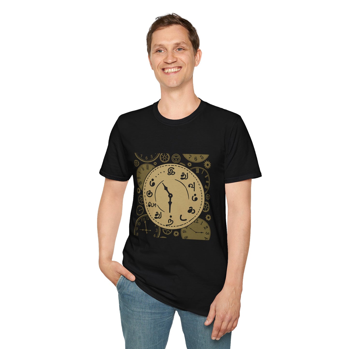 Tamil Motivational Clock T-Shirt | Idhuvum Kadandhu Pogum Tee | Vintage Unisex Graphic Tee for Positive Quotes, Daily Wear & Gifts