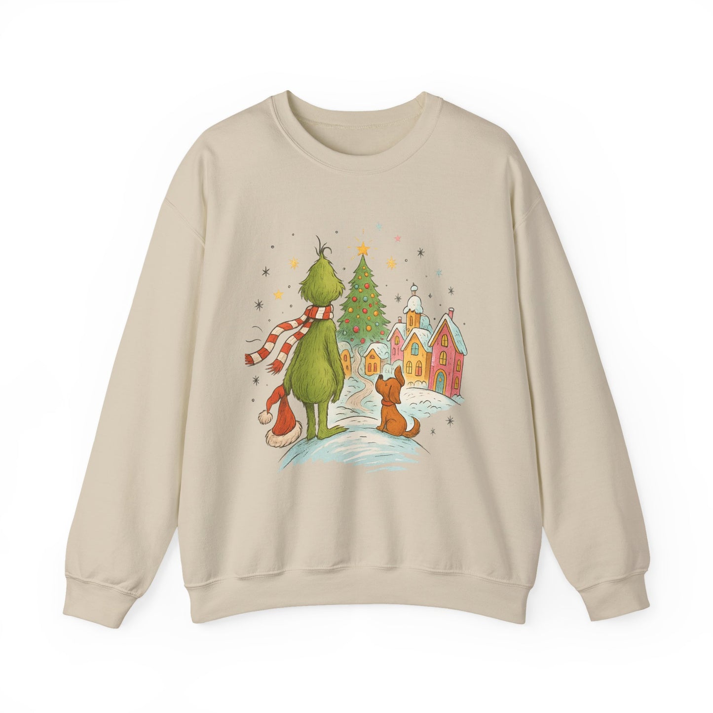 Retro Grinchy Christmas Sweatshirt – Vintage Grinch Holiday Crewneck