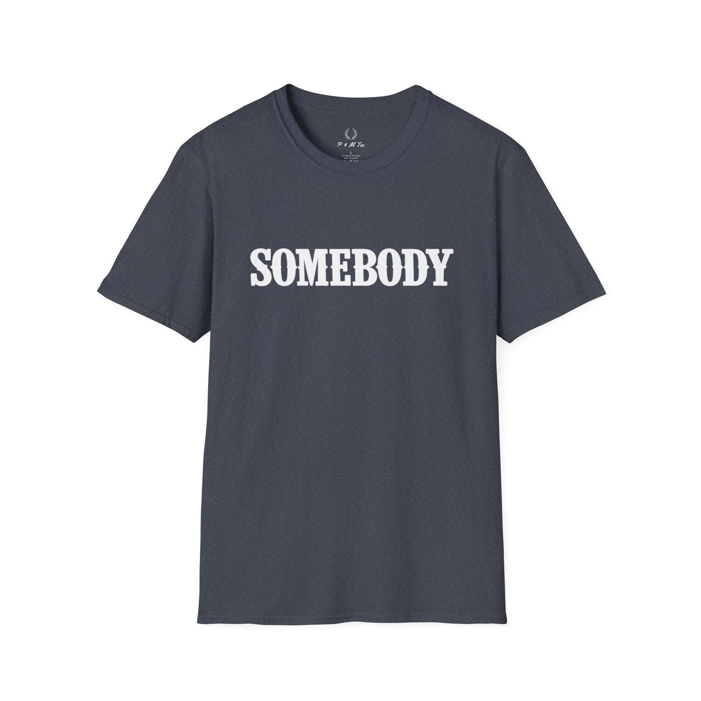 Somebody Graphic T-Shirt | Retro Serif Text Tee