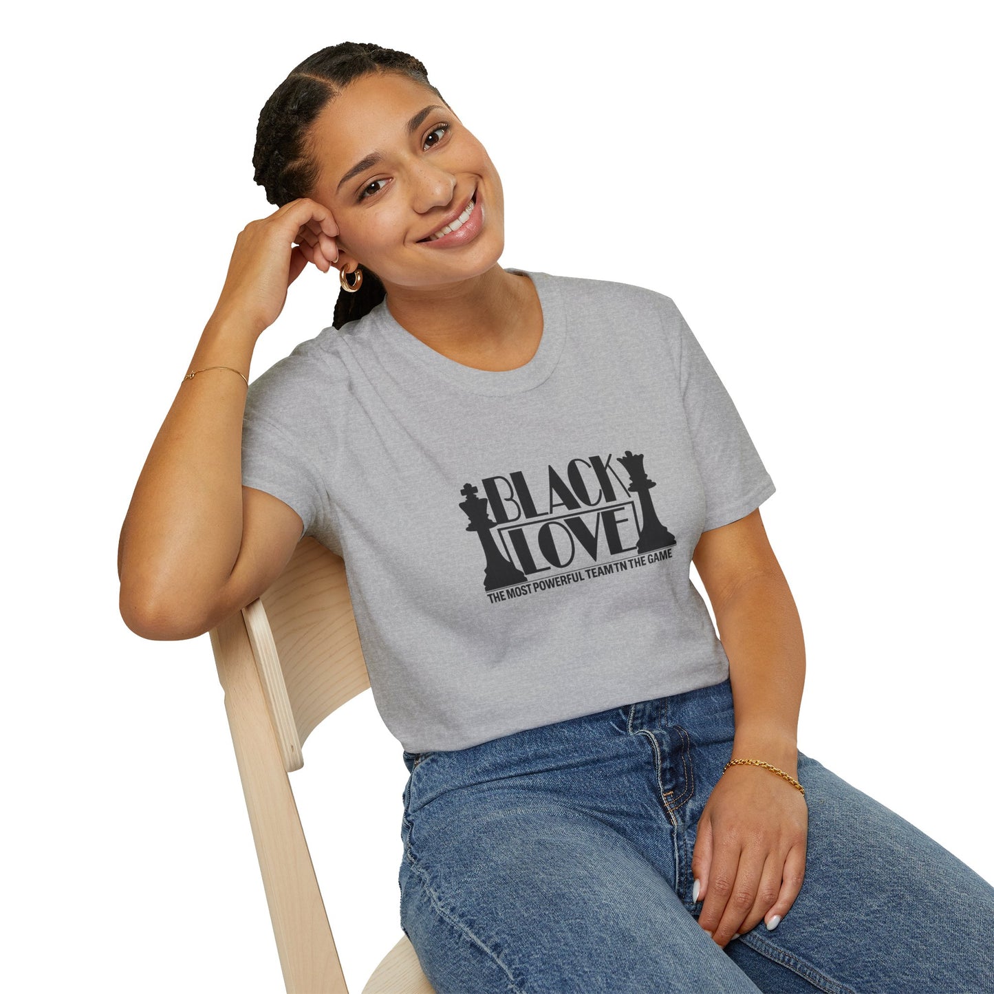 Black Love Chess Tee | "Black Love: A Most Powerful Team in the Game" Graphic T-Shirt