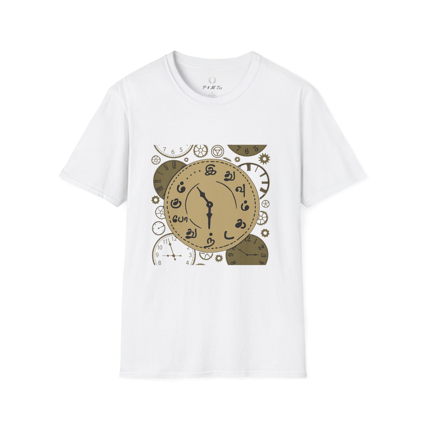 Tamil Motivational Clock T-Shirt | Idhuvum Kadandhu Pogum Tee | Vintage Unisex Graphic Tee for Positive Quotes, Daily Wear & Gifts