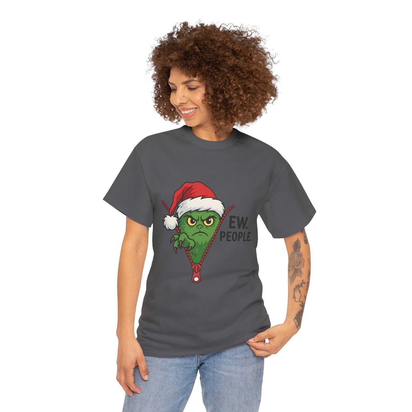 Grinch “Ew People” Christmas Sweatshirt – Funny Holiday Gift