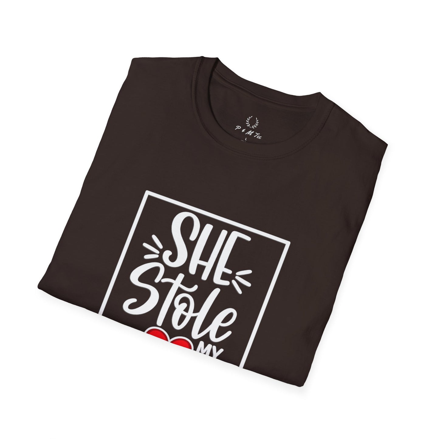 She Stole My Heart T-Shirt | Cute Couples Valentine Tee