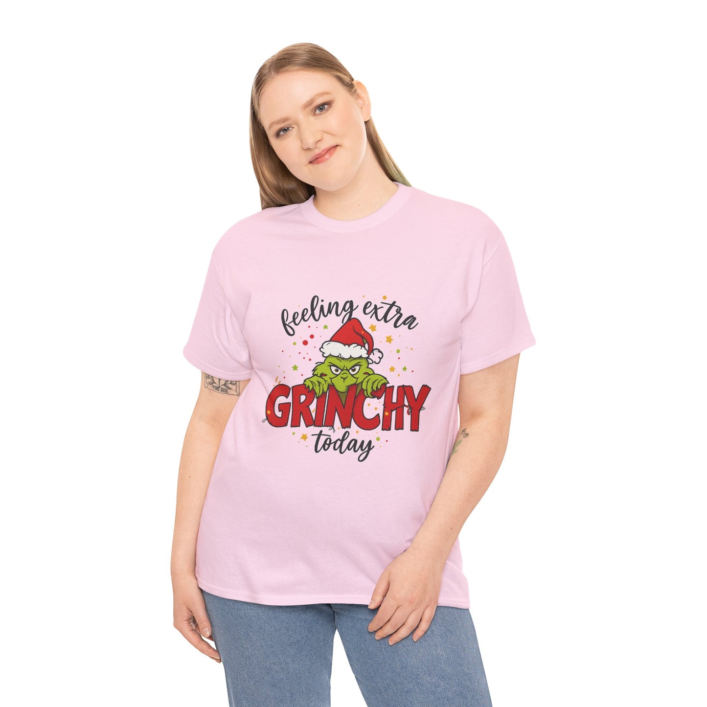 Grinch “Feeling Extra Grinchy Today” Christmas T-Shirt – Funny Holiday Tee