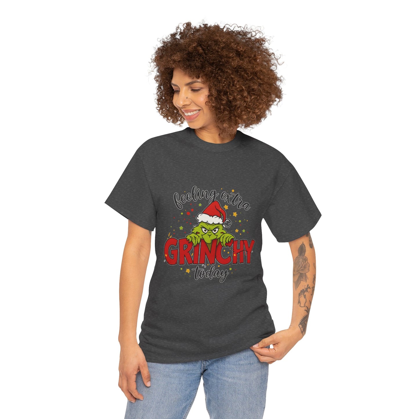 Grinch “Feeling Extra Grinchy Today” Christmas T-Shirt – Funny Holiday Tee