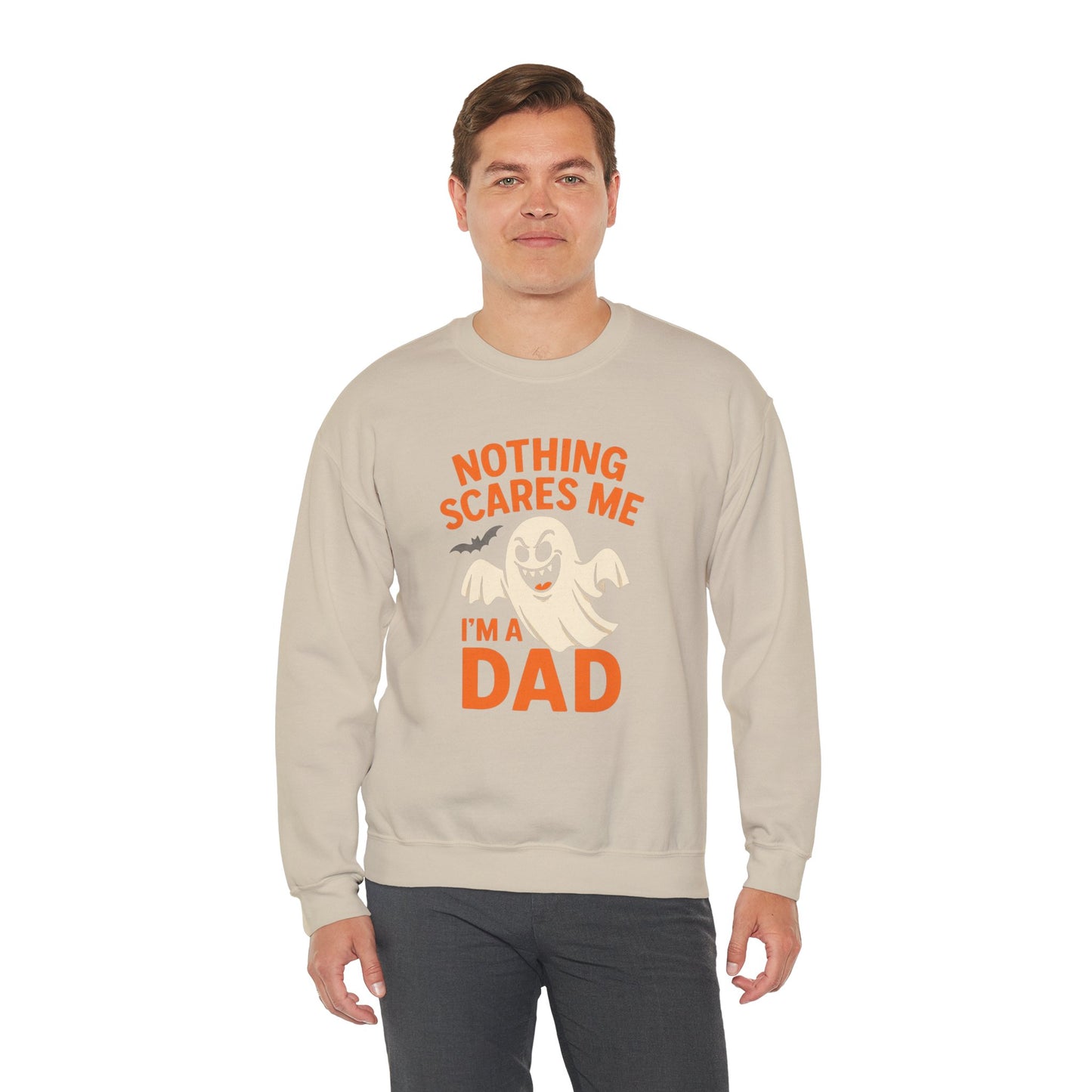 Halloween Dad Sweatshirt | Unisex Crewneck | Funny Ghost Design | Perfect for Halloween | Gift for Dads | Casual Fall Apparel
