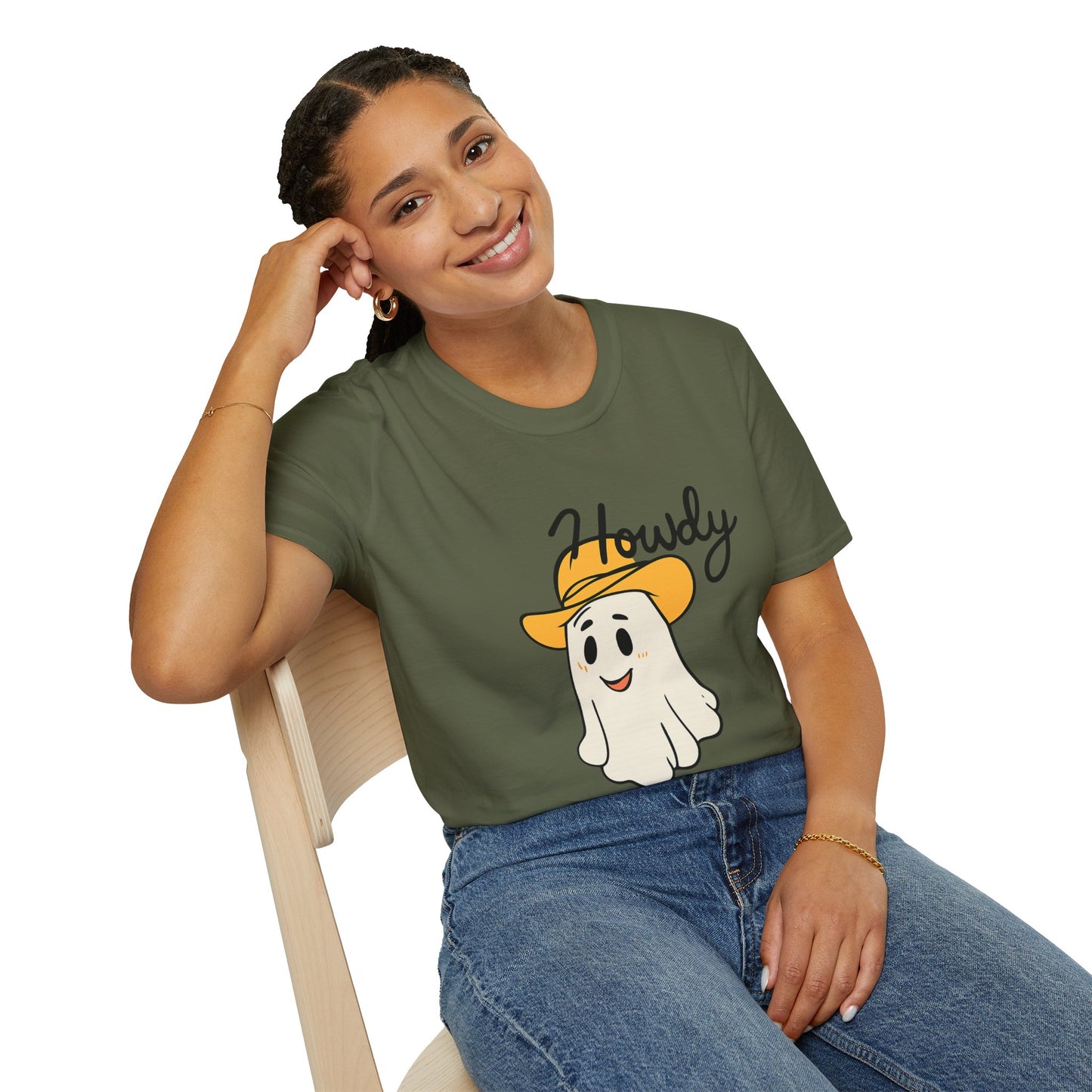Howdy Shirt, use Howdy Cowboy Ghost T-Shirt – Cute Western Halloween Tee.
