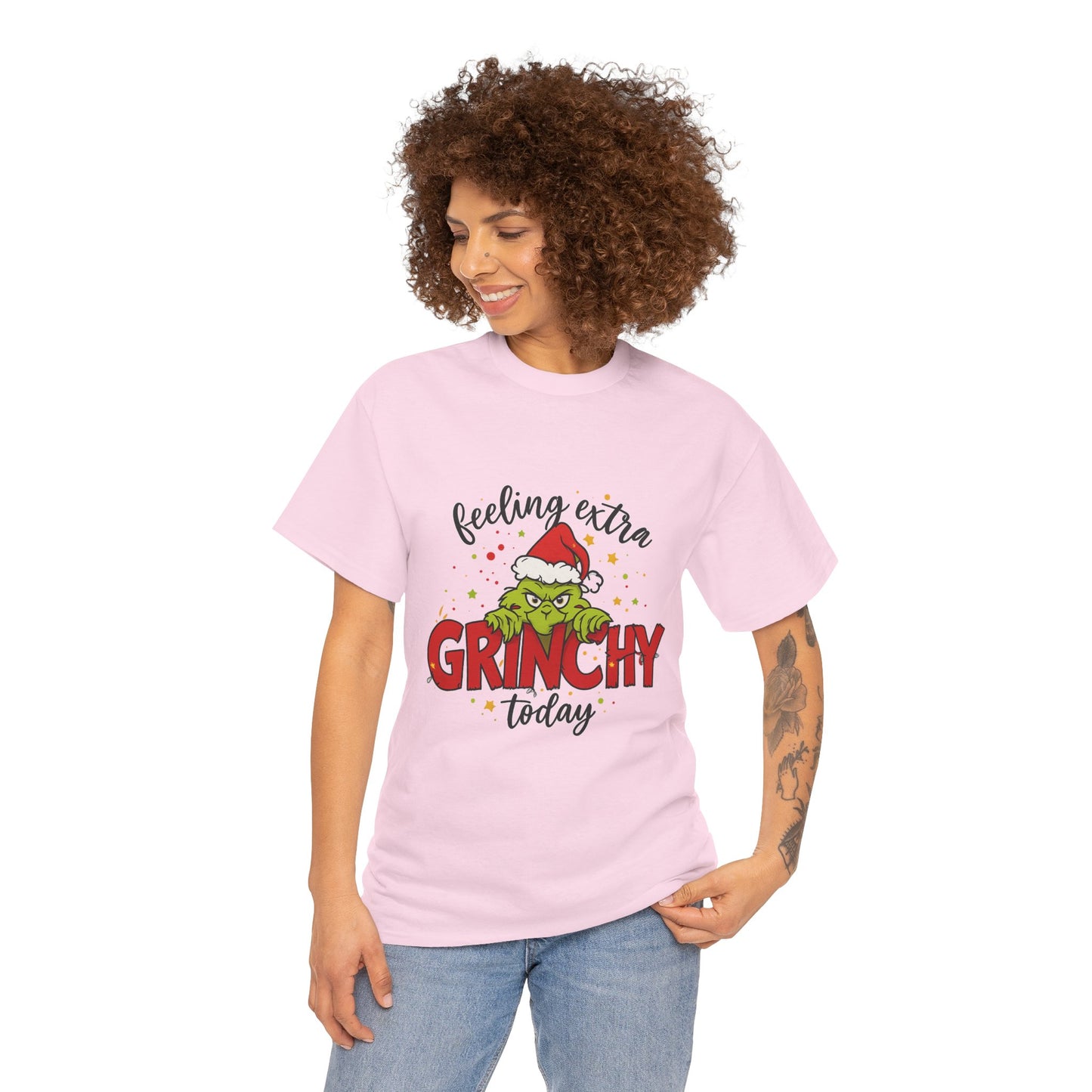 Grinch “Feeling Extra Grinchy Today” Christmas T-Shirt – Funny Holiday Tee