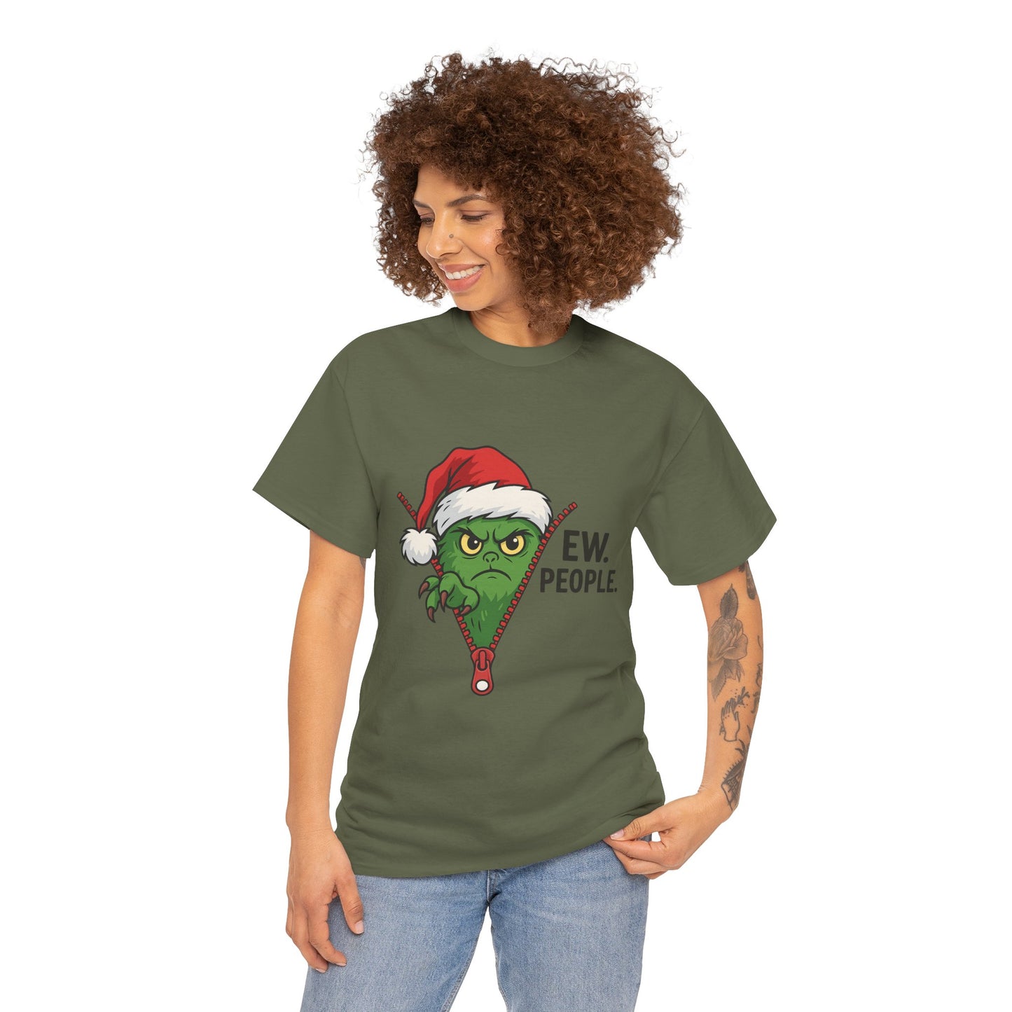 Grinch “Ew People” Christmas Sweatshirt – Funny Holiday Gift