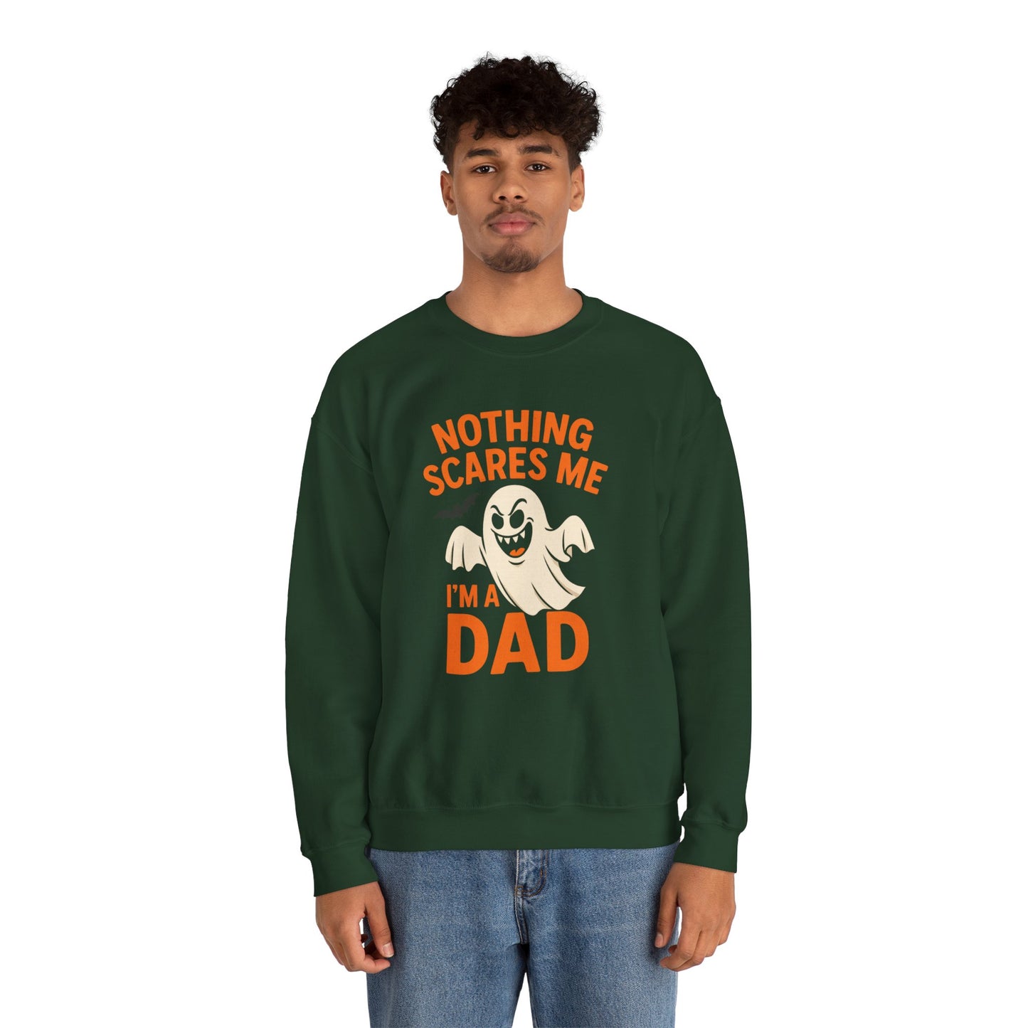 Halloween Dad Sweatshirt | Unisex Crewneck | Funny Ghost Design | Perfect for Halloween | Gift for Dads | Casual Fall Apparel