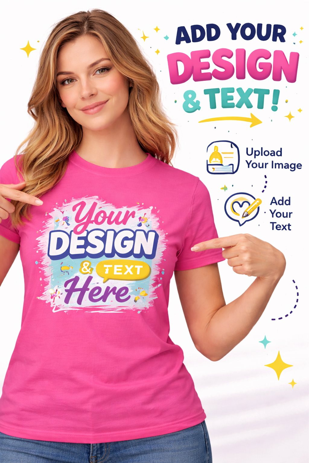 Custom Unisex T-Shirt | Personalized Tee | Add Your Design & Text