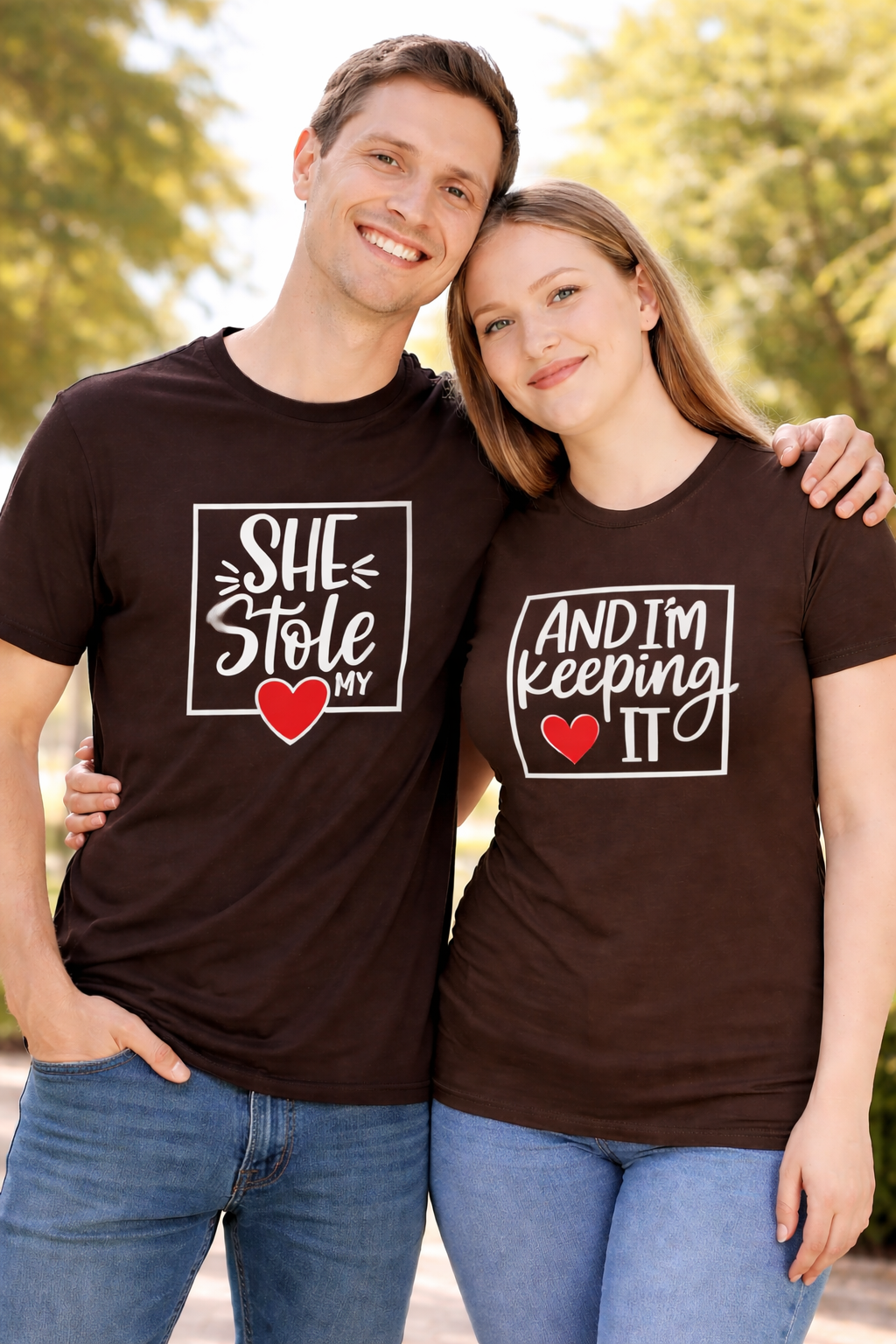 She Stole My Heart ❤️ I’m Keeping It – Couple Shirt Bundle