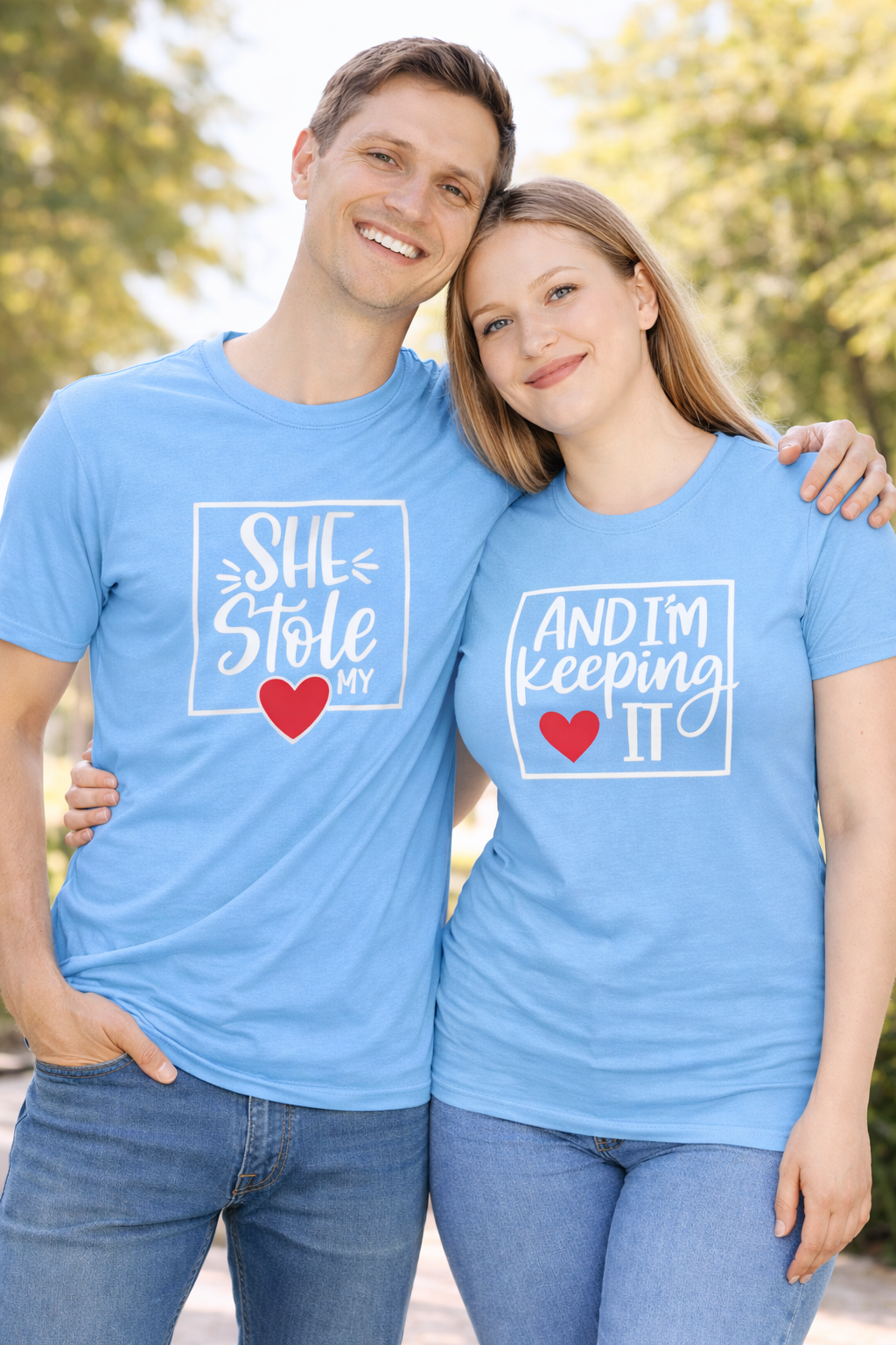 She Stole My Heart ❤️ I’m Keeping It – Couple Shirt Bundle