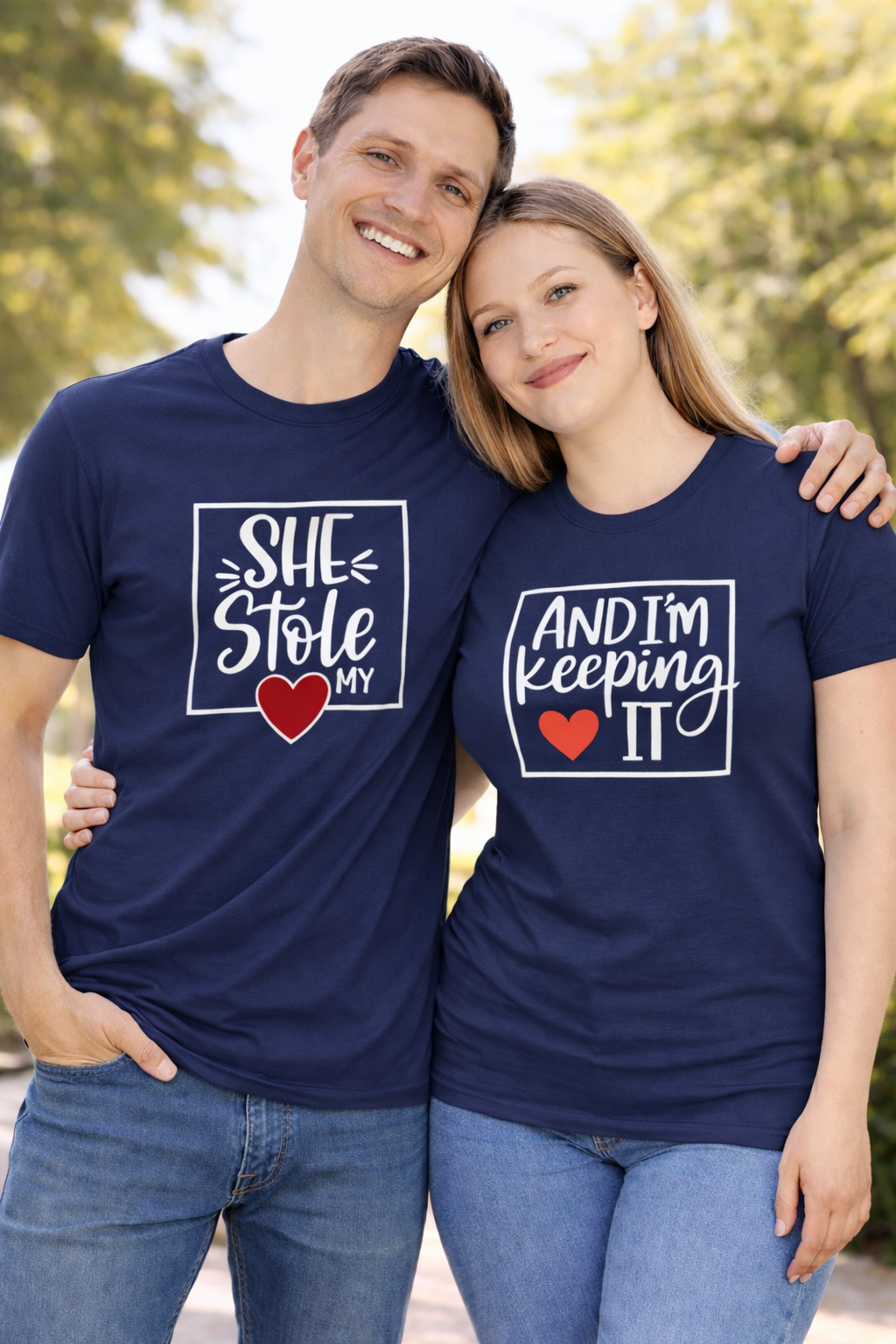 She Stole My Heart ❤️ I’m Keeping It – Couple Shirt Bundle