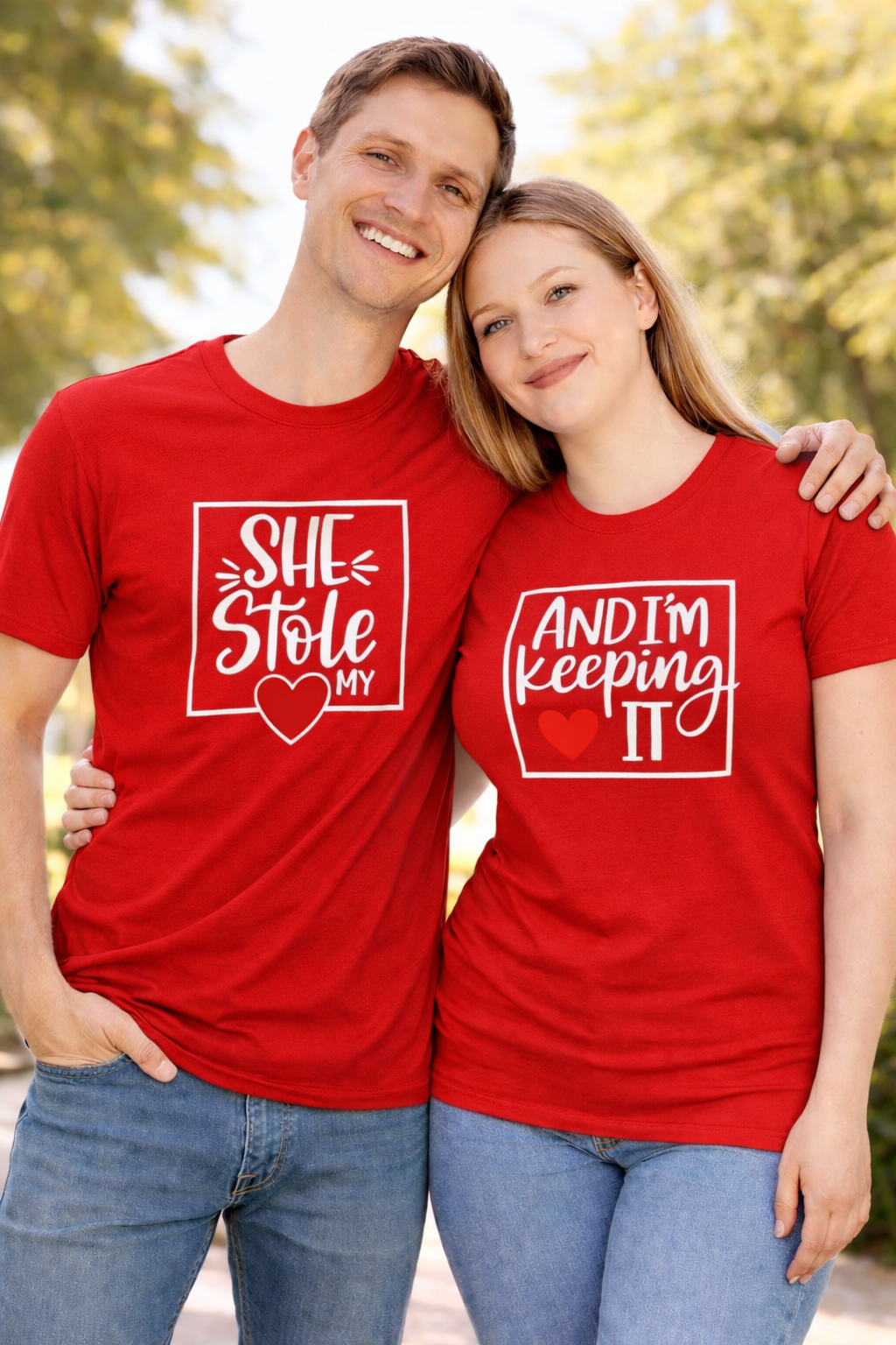 She Stole My Heart ❤️ I’m Keeping It – Couple Shirt Bundle