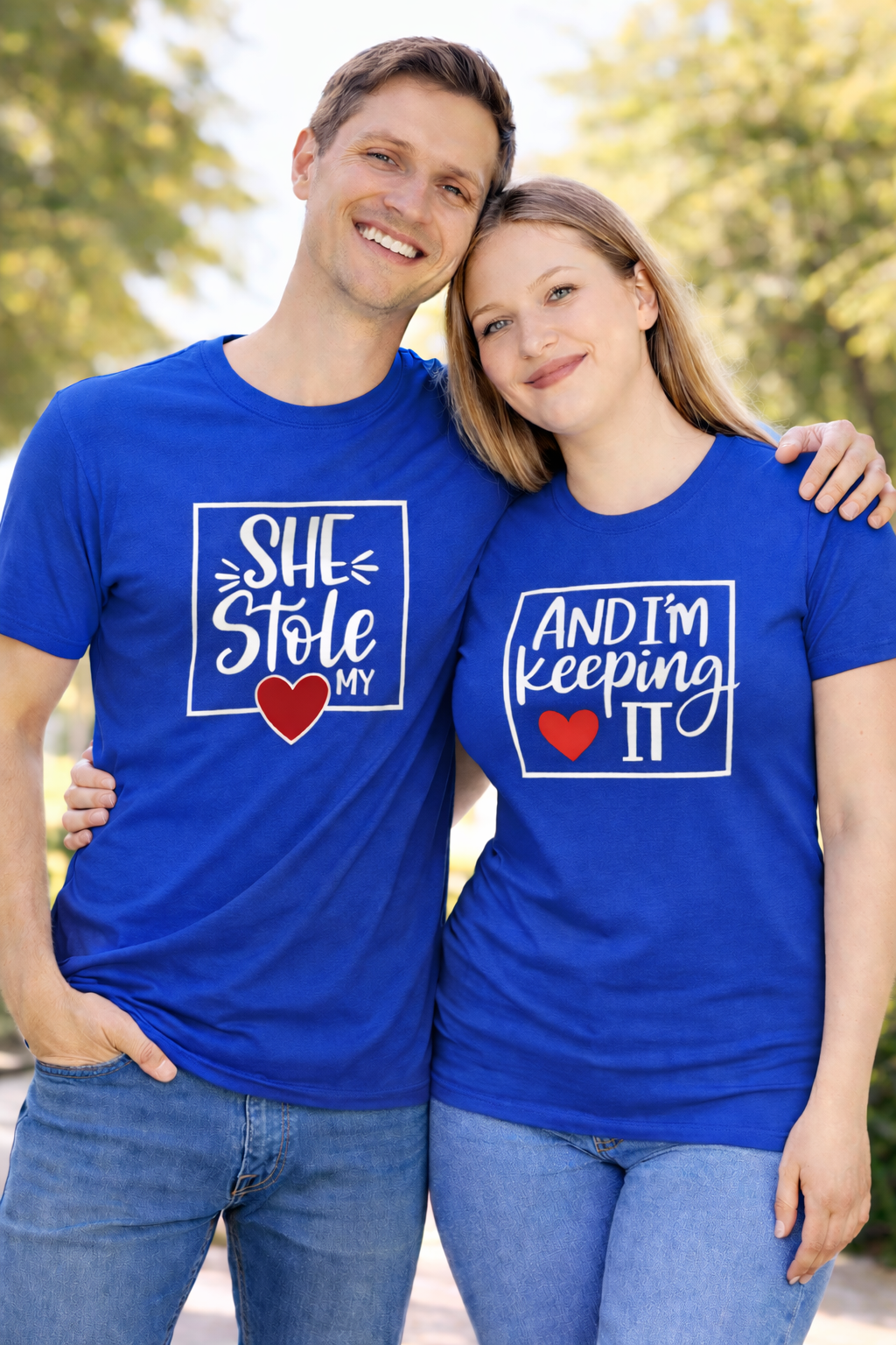 She Stole My Heart ❤️ I’m Keeping It – Couple Shirt Bundle