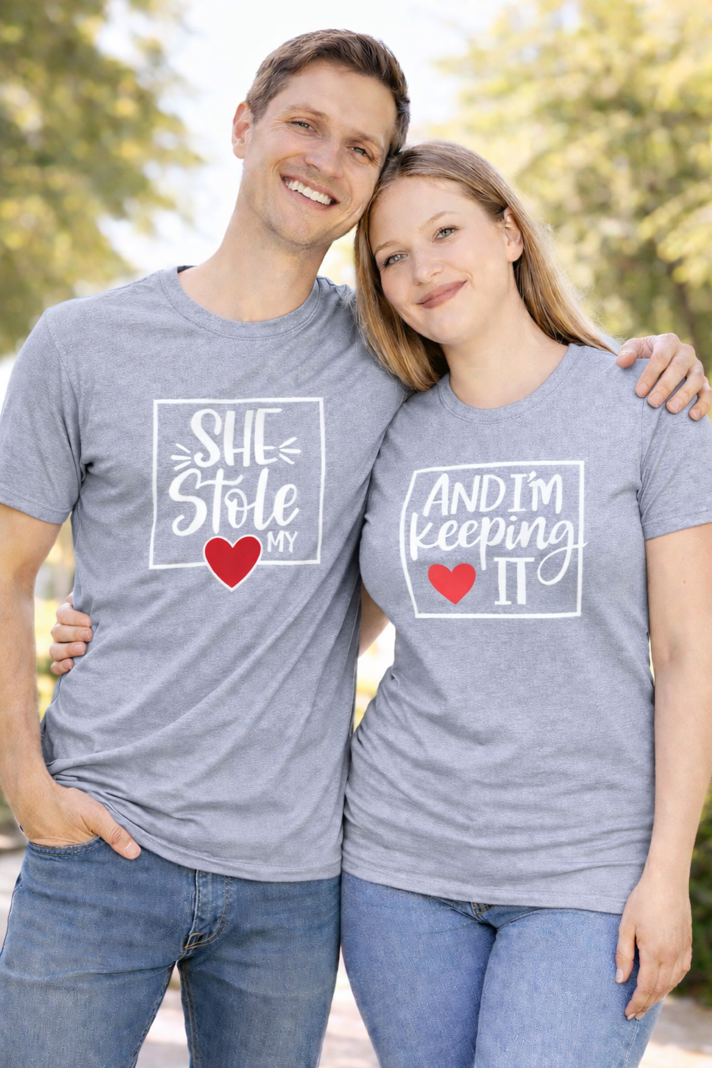 She Stole My Heart ❤️ I’m Keeping It – Couple Shirt Bundle
